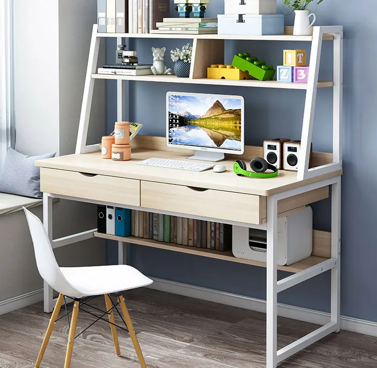 Computer Desk Table +Shelf & Drawer Office Study Student Furniture