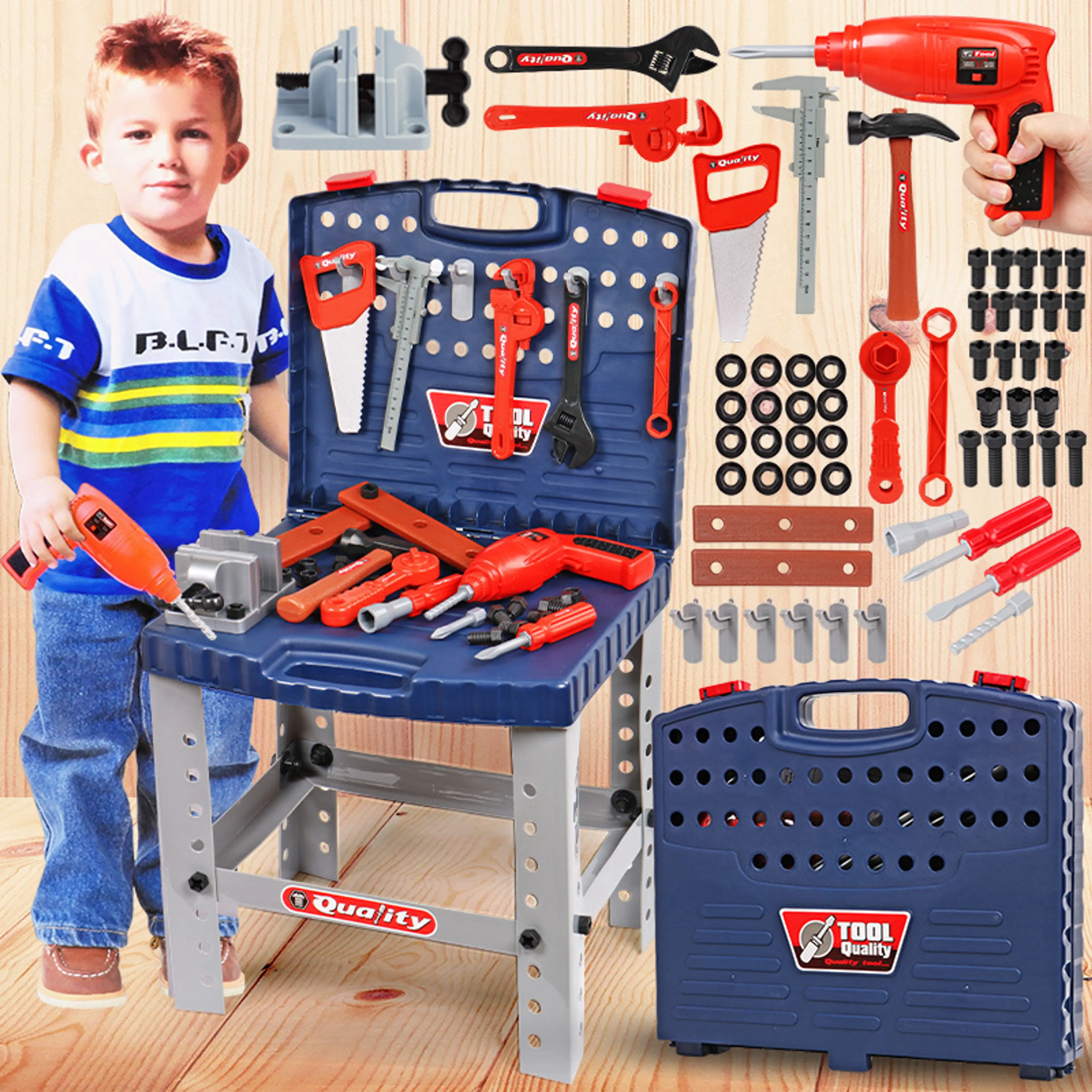 Tool Box Chair Workshop Playset Kids Toy Set