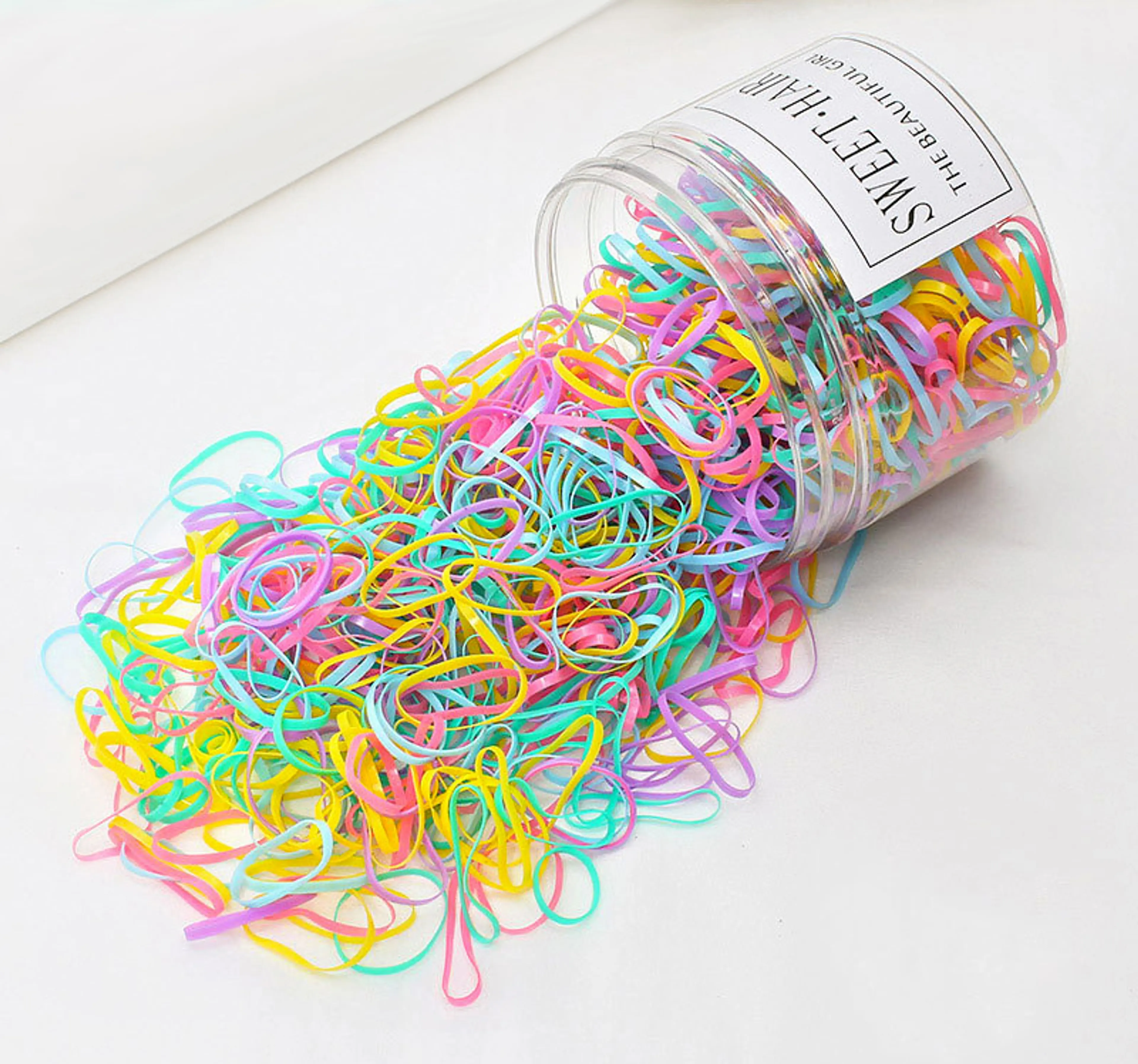 1000 X Colourfiul Rubber Hair Bands