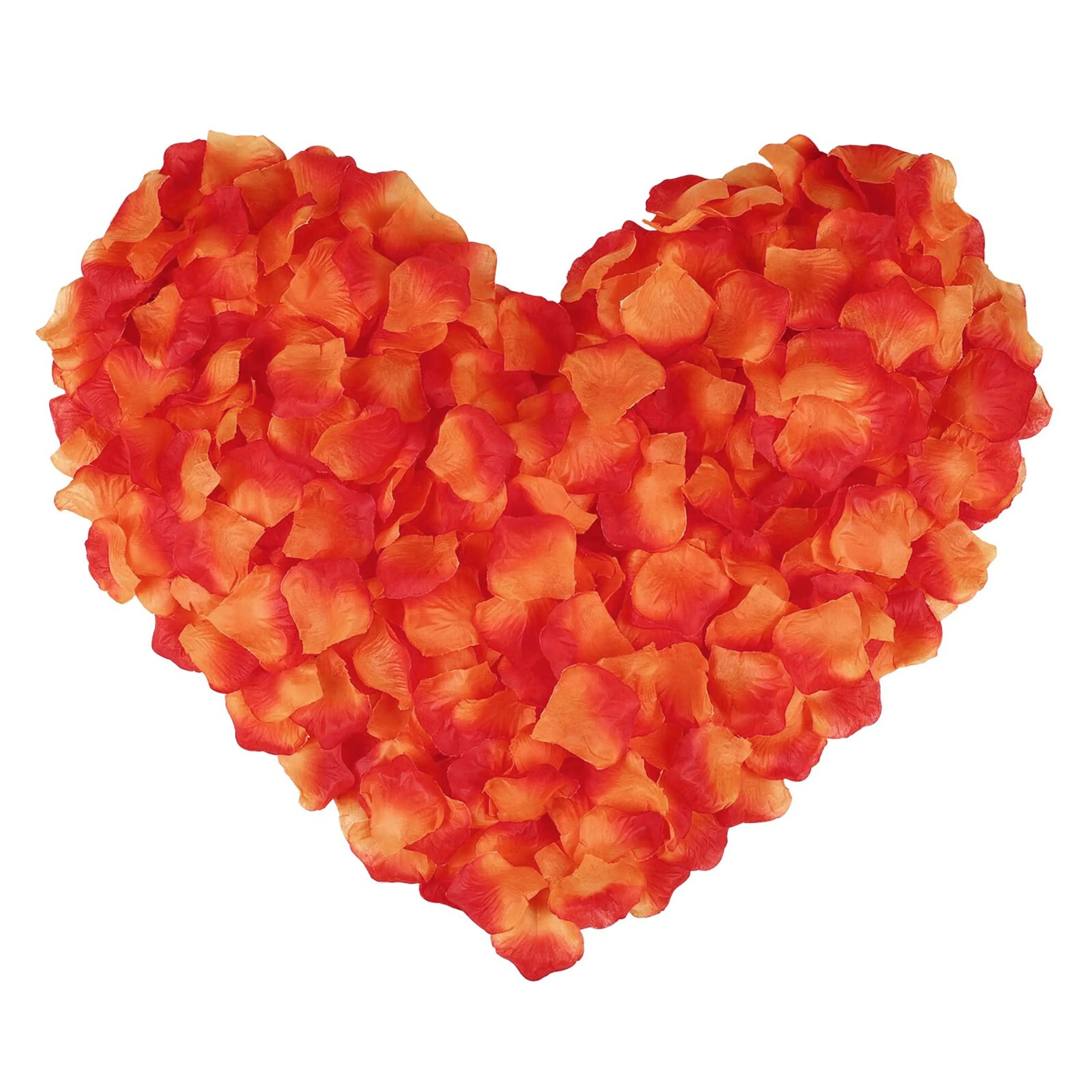 100 Wedding Bridal Flower Rose Petals (Hot Flame)