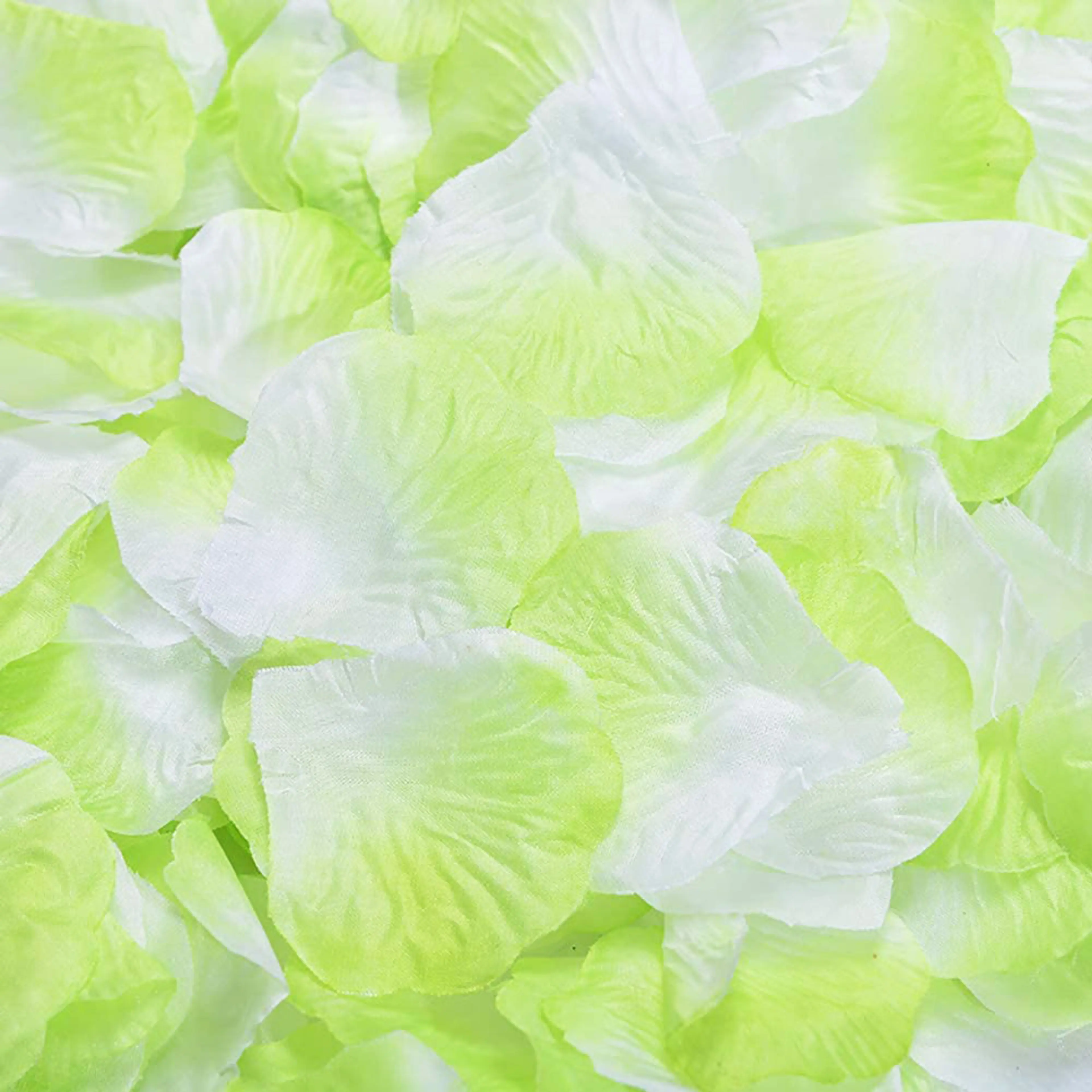 100 Wedding Bridal Flower Rose Petals (Ivory & Lime)