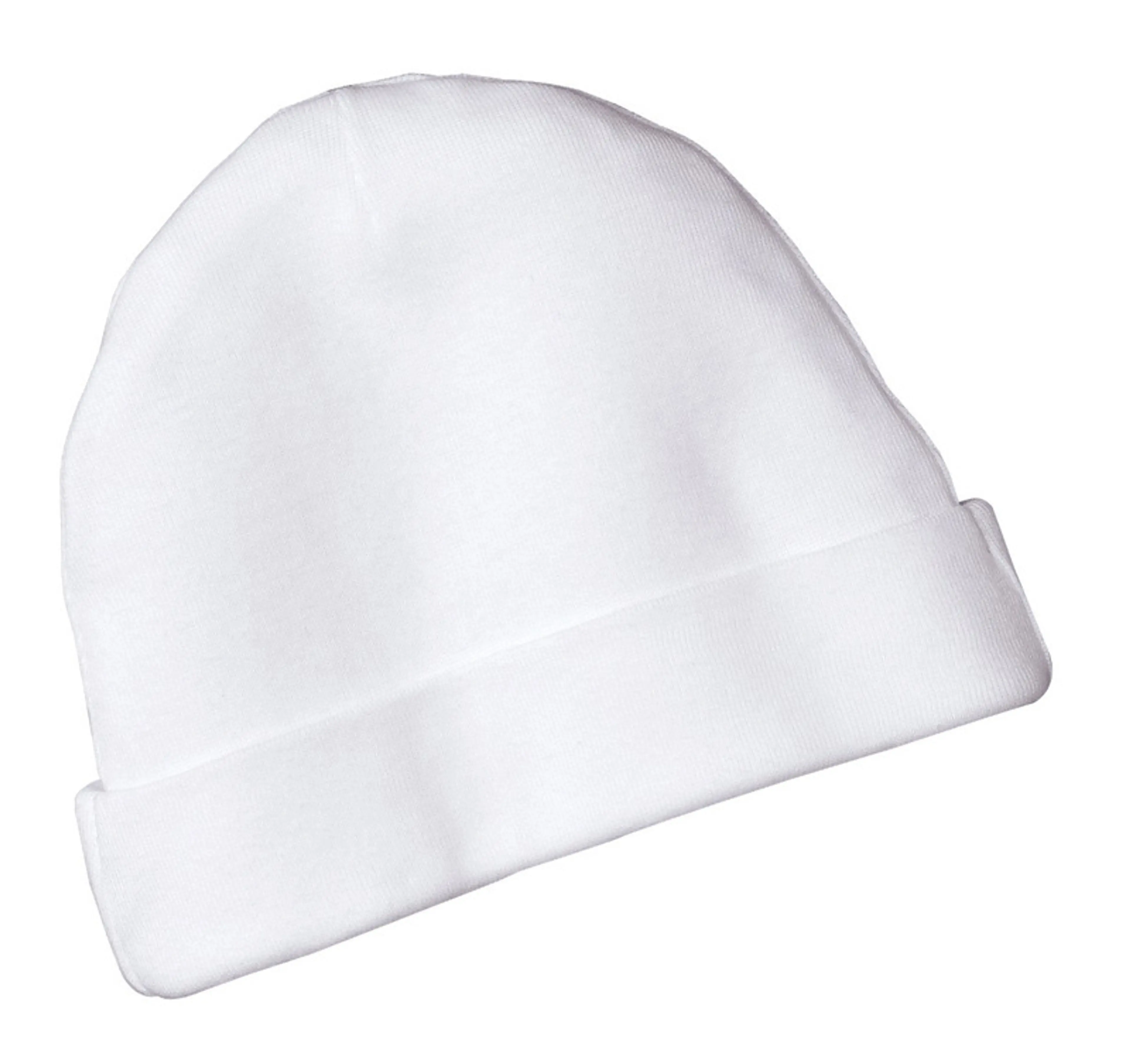 White Baby Newborn Infant Beanie Cotton Knit Hat Cap