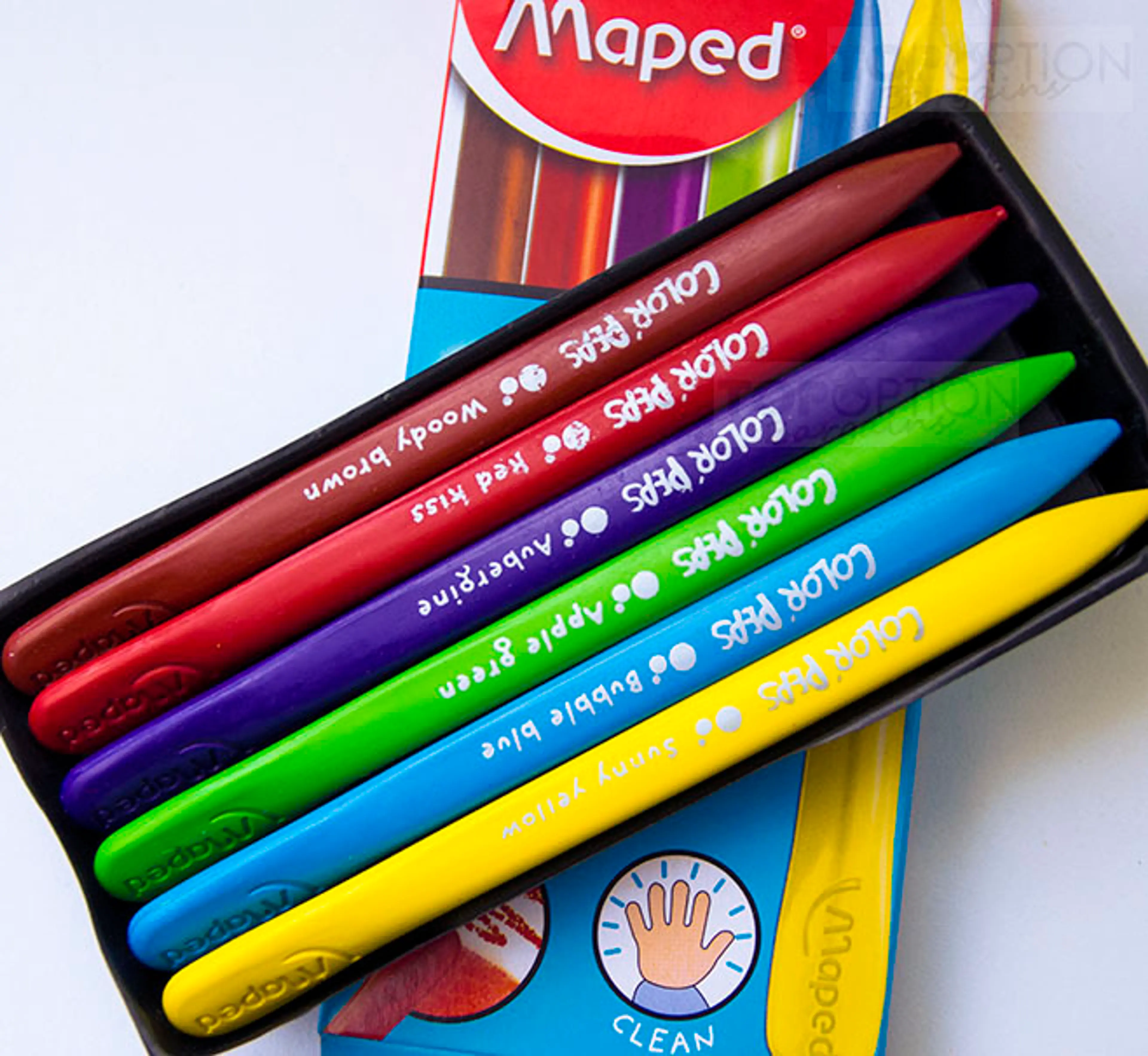 Maped Plastic Crayons 6 Colours