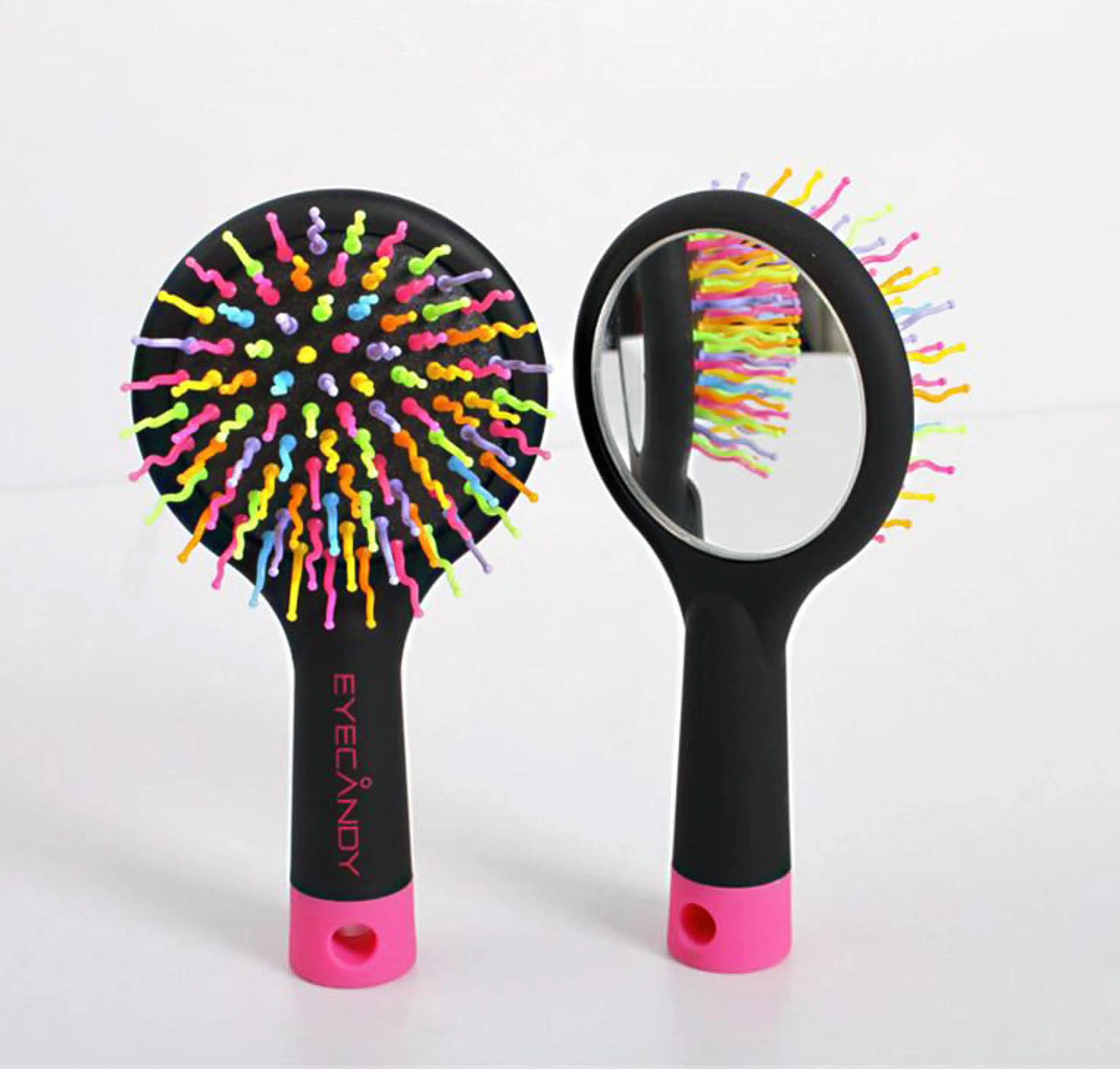 Rainbow Volume S Detangling Hair Brush with Mirror 