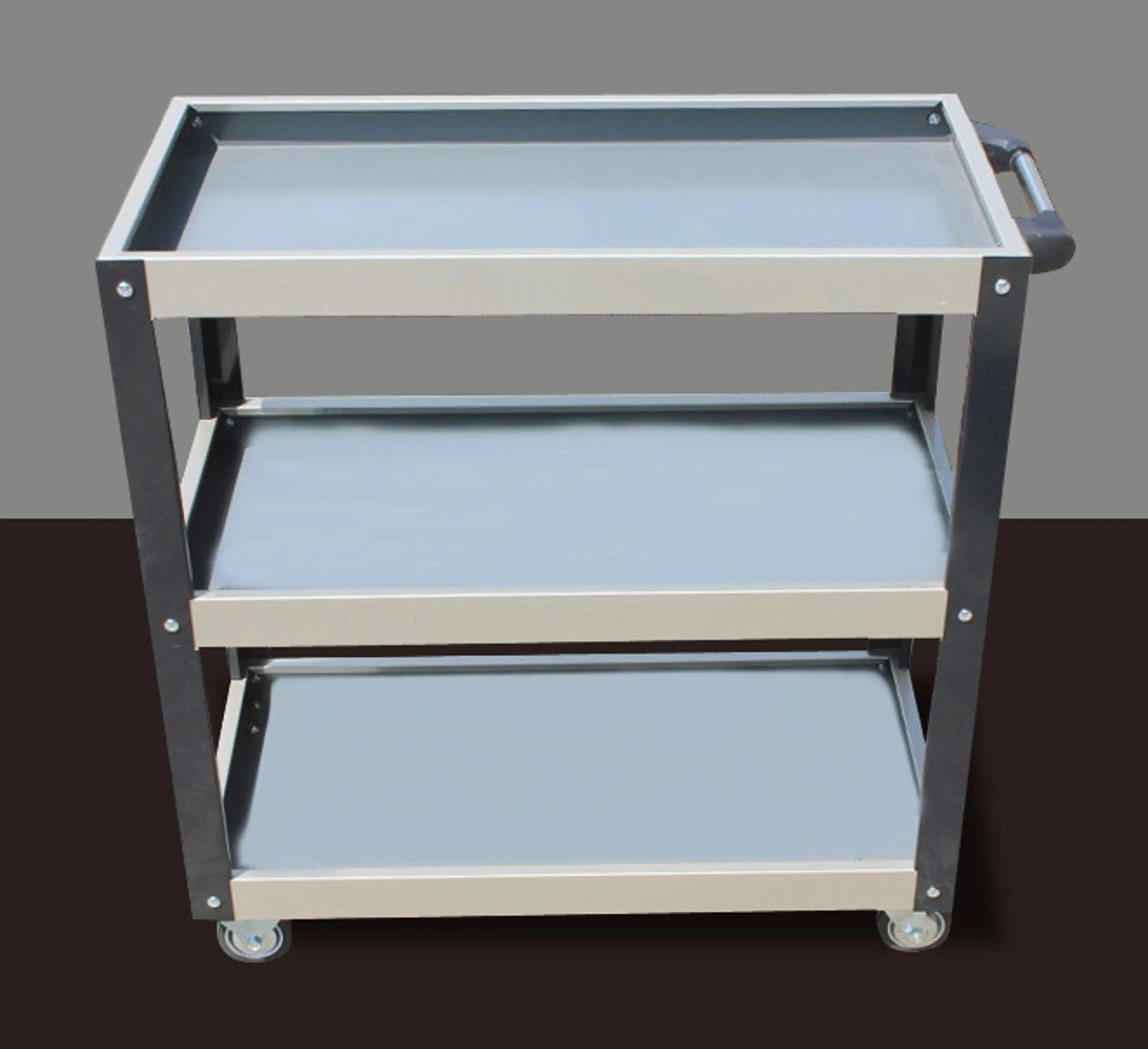 3-Tier Steel Utility Cart Tool Trolley