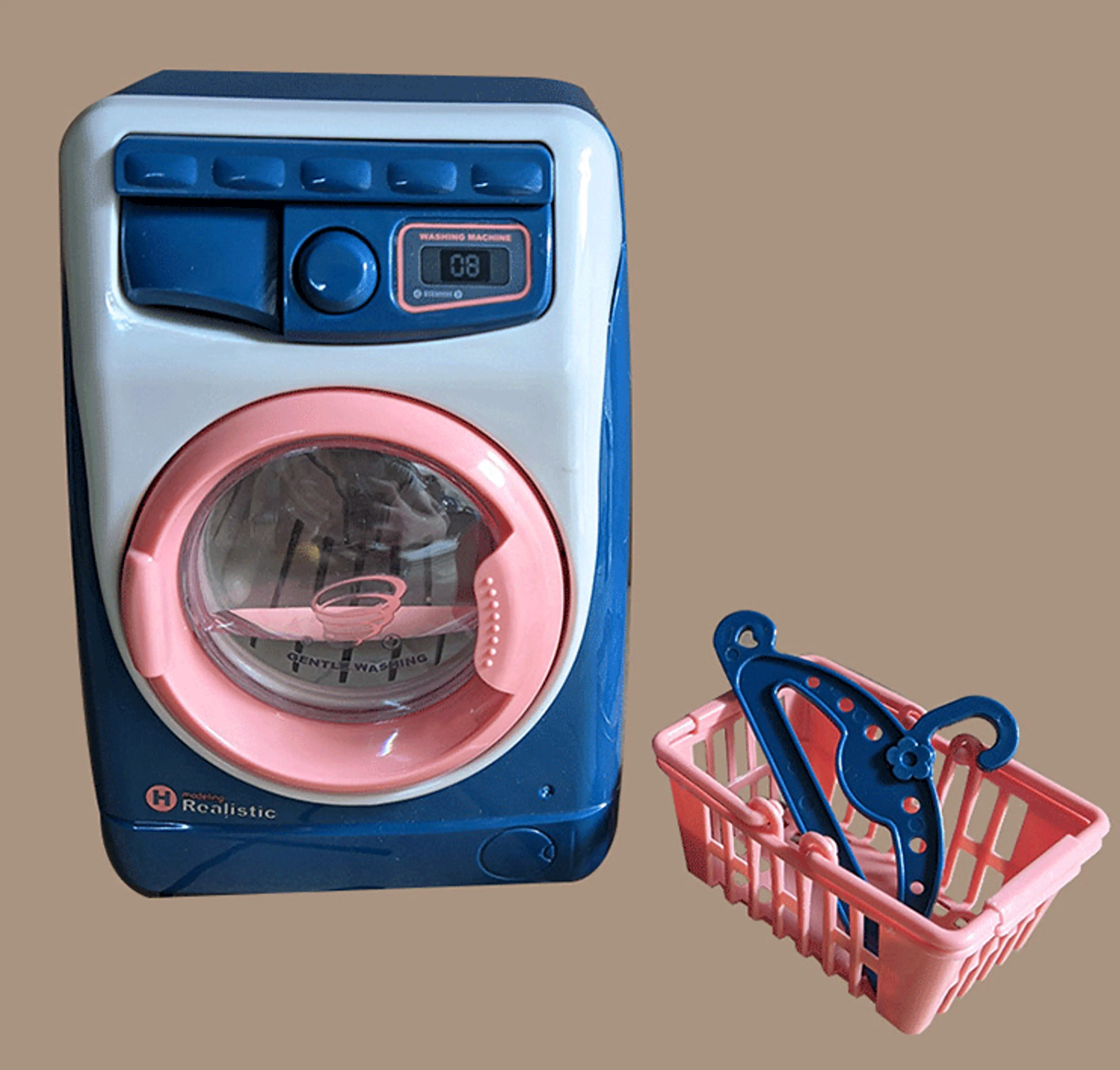 Realistic Washing Machine Mini Home Appliance Pretend Play Toy