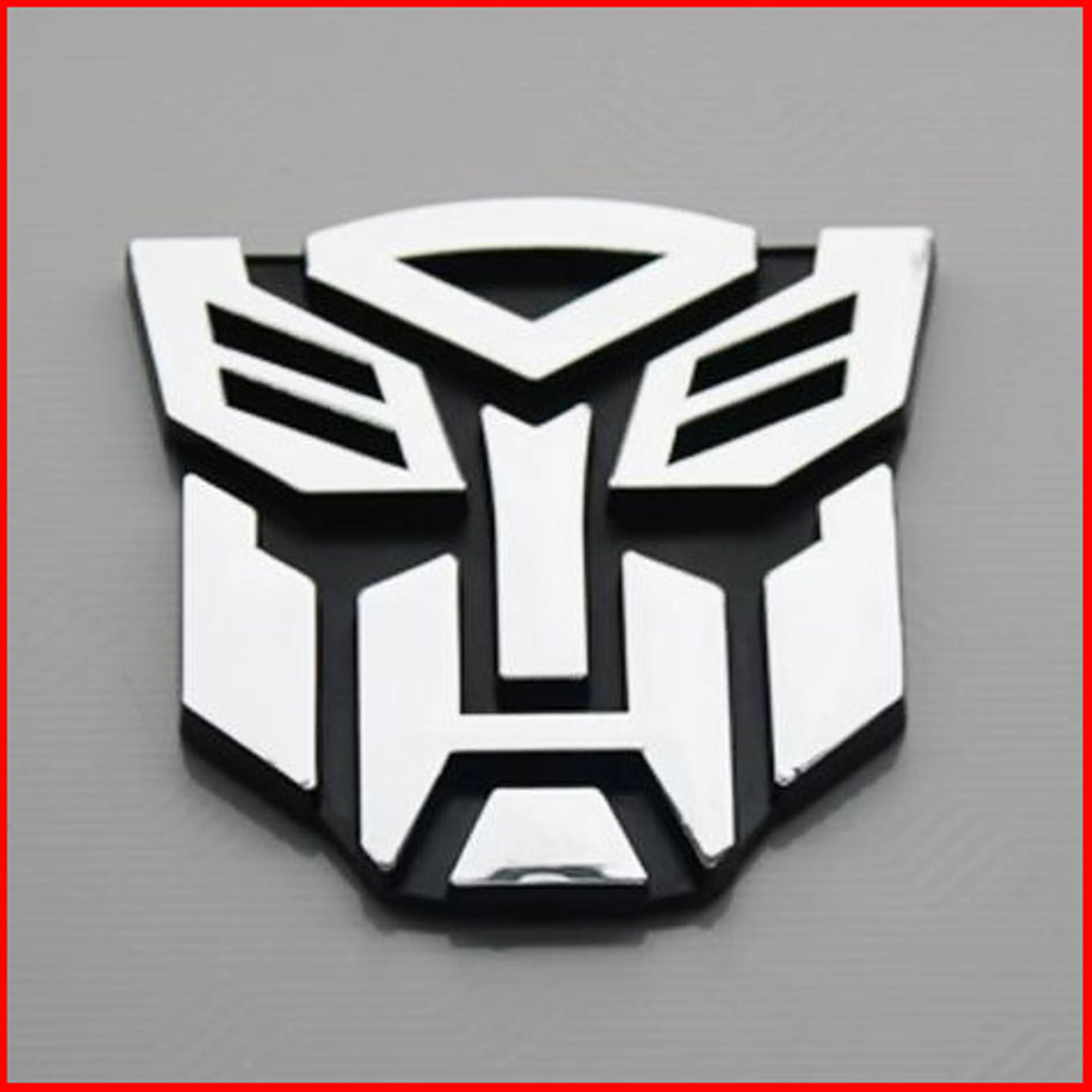 3D Transformer Autobot Badge Chrome Emblem Car Sticker Auto Transformers