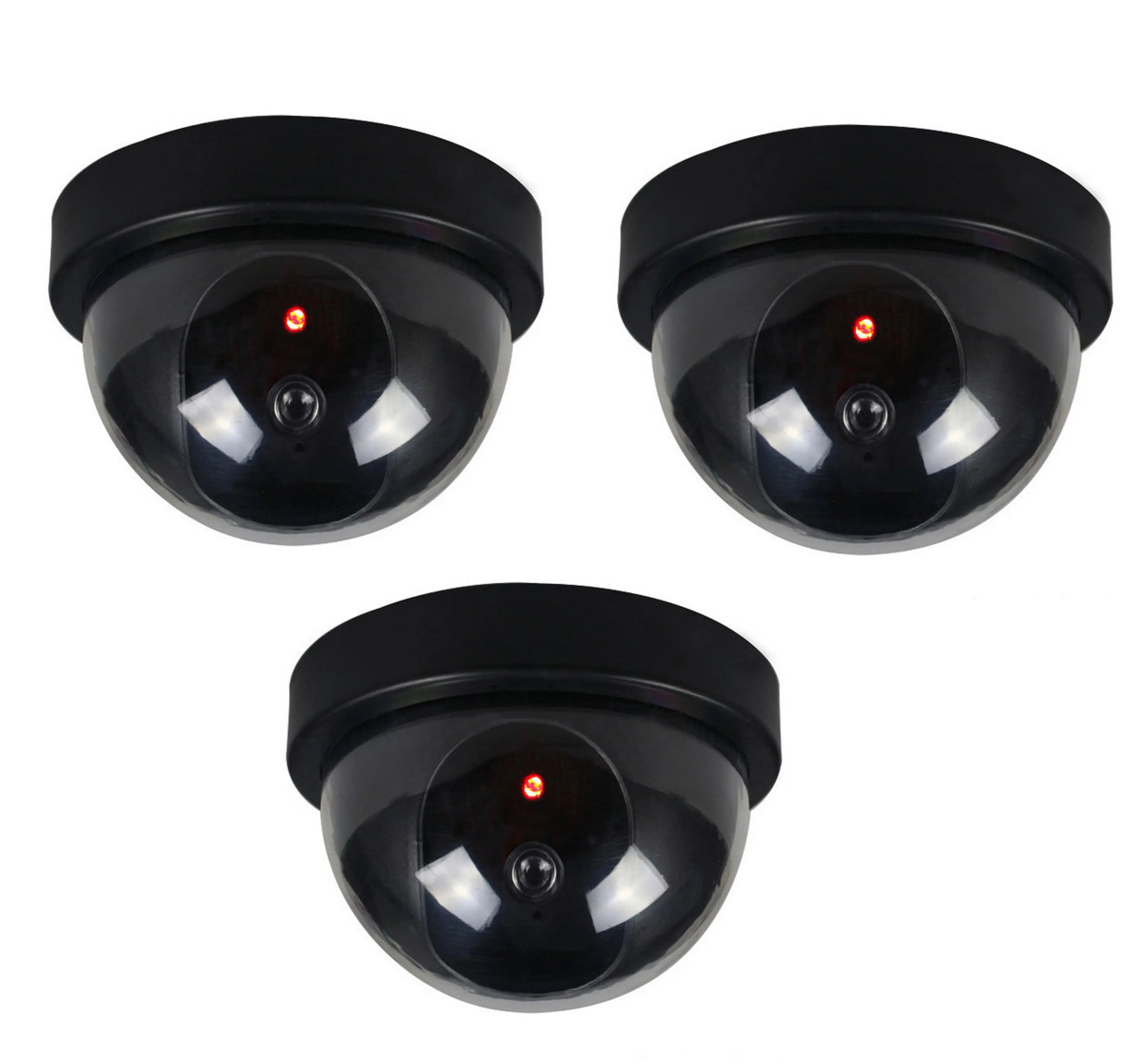 3 x Simulation Dummy Dome Security Cameras