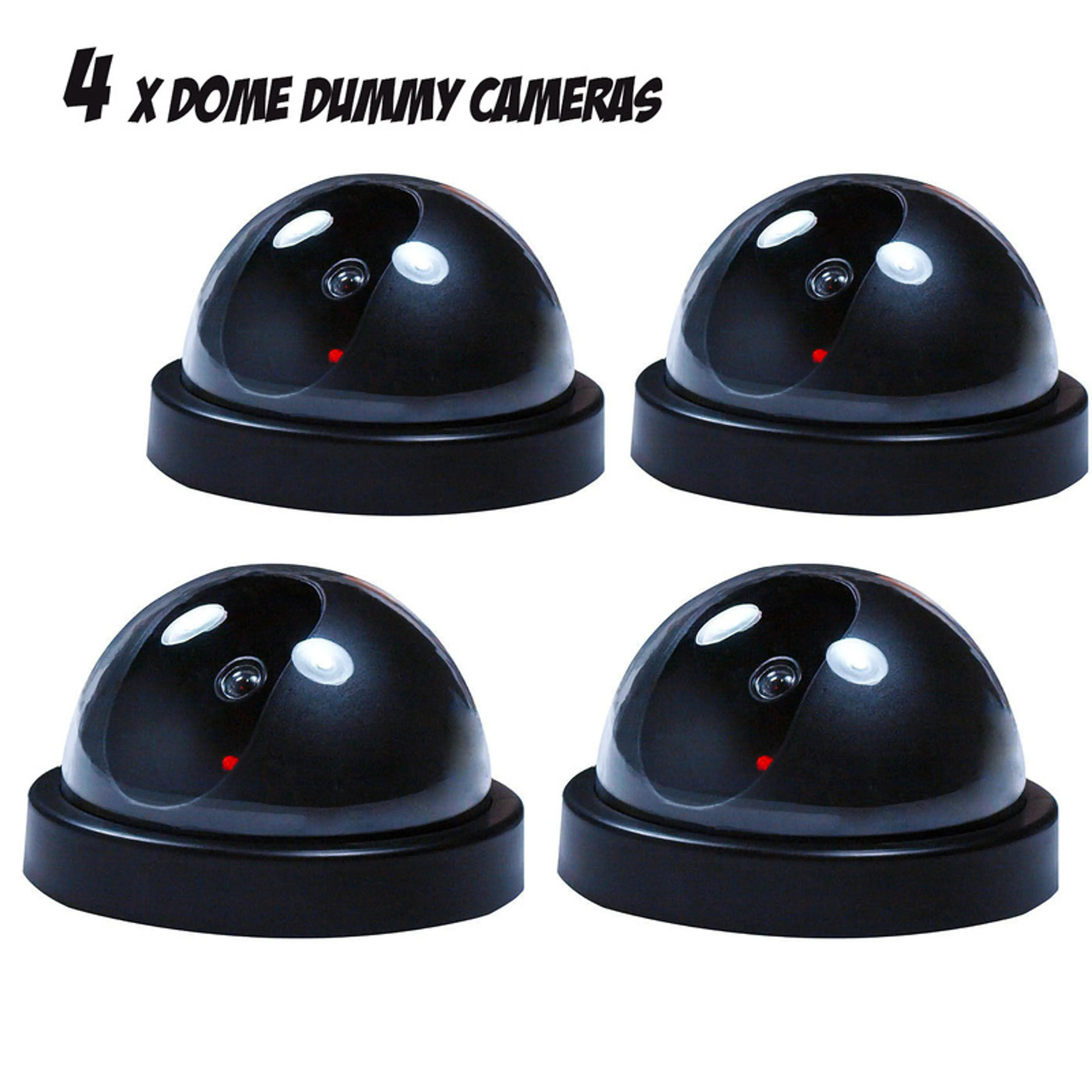 4 x Simulation Dummy Dome Security Cameras