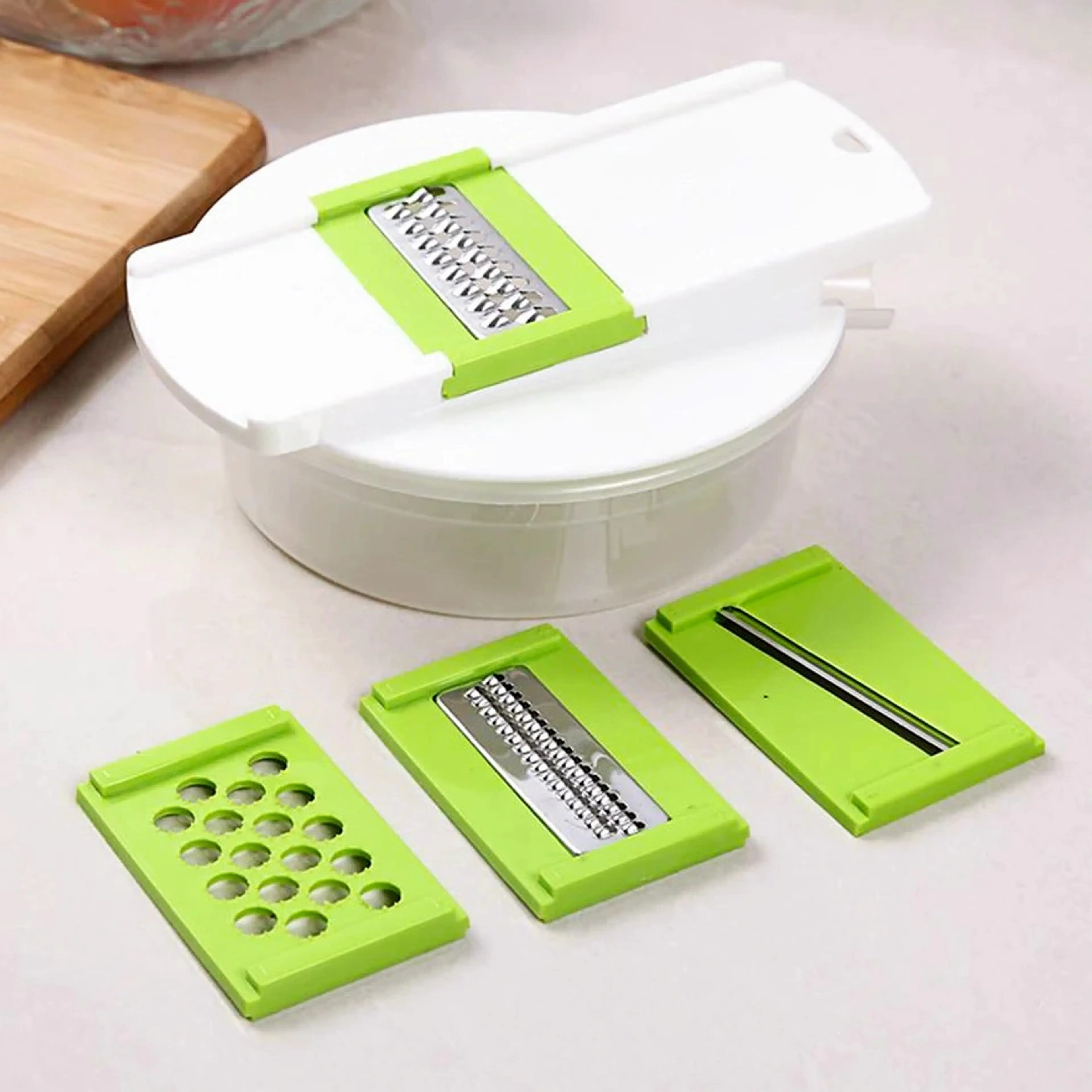 4 in 1 Multipurpose Vegetable Grater Fruit Dicer Slicer Food Processor Cutter 