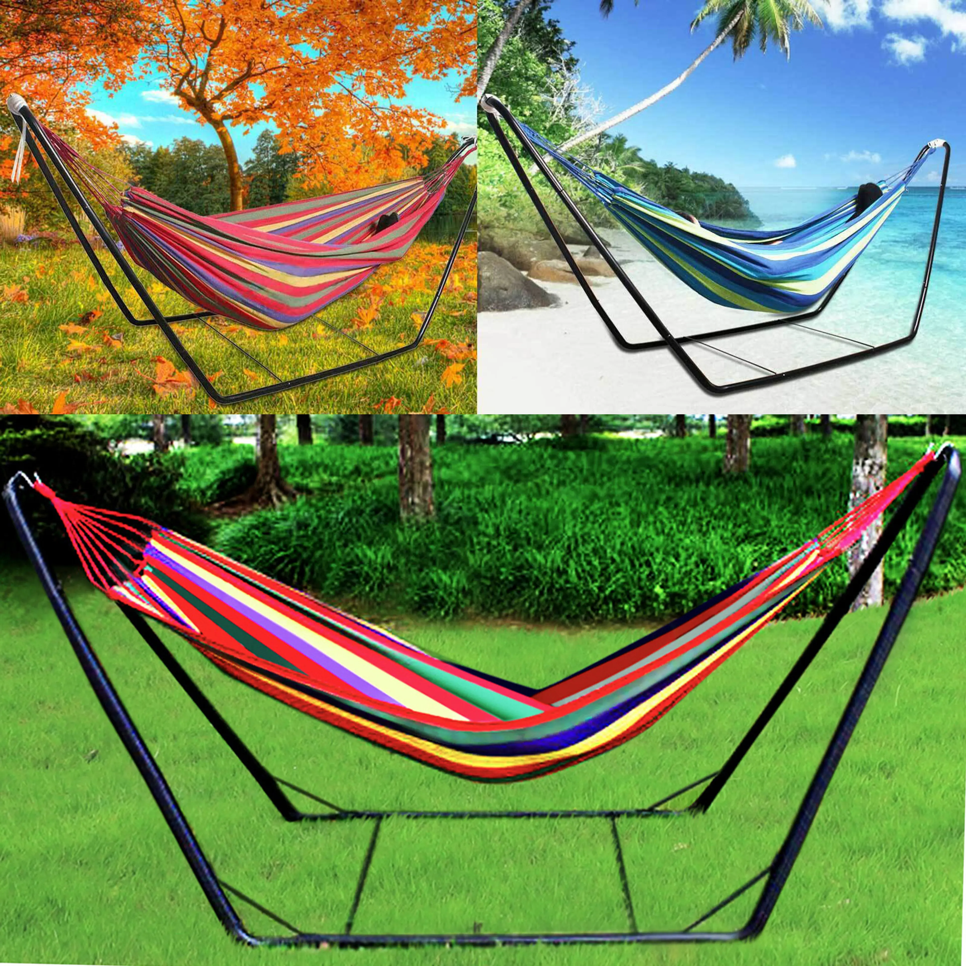 Deluxe Steel Hammock Stand 