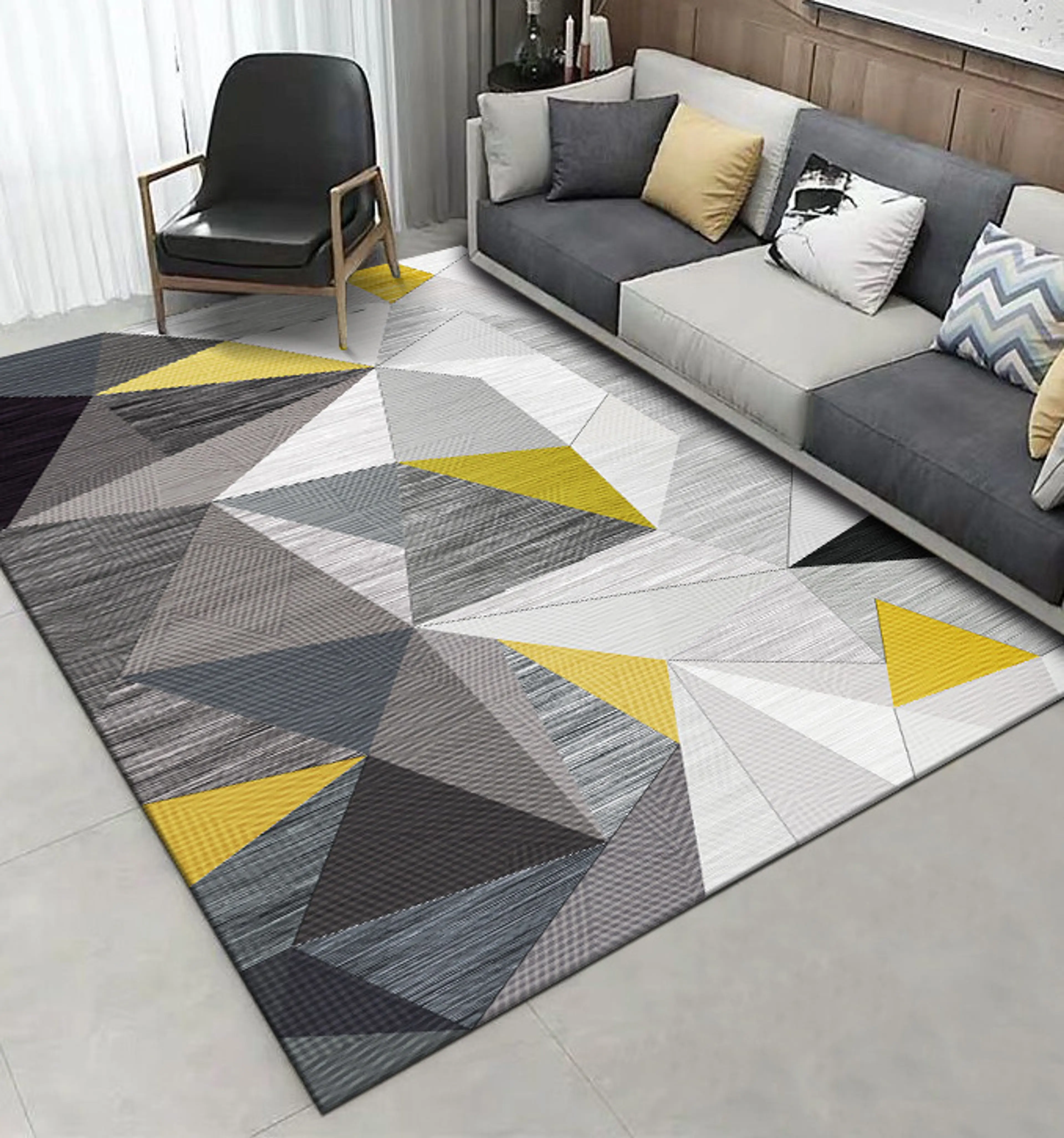 Large Zest Designer Modern Rug Carpet Mat (230 x 160)