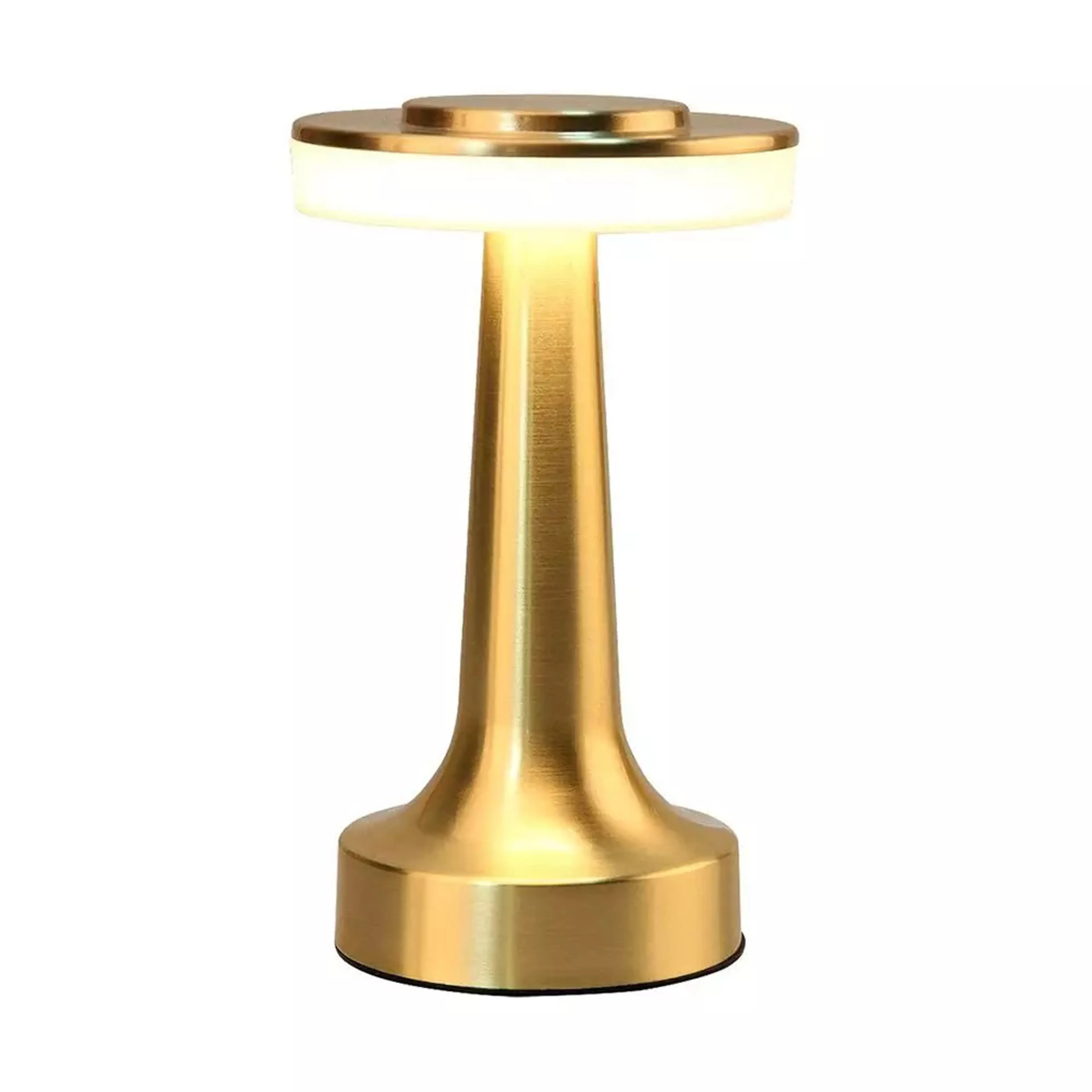 Luxe LED Table Lamp Portable Cordless Touch Sensor Night Light (Gold)