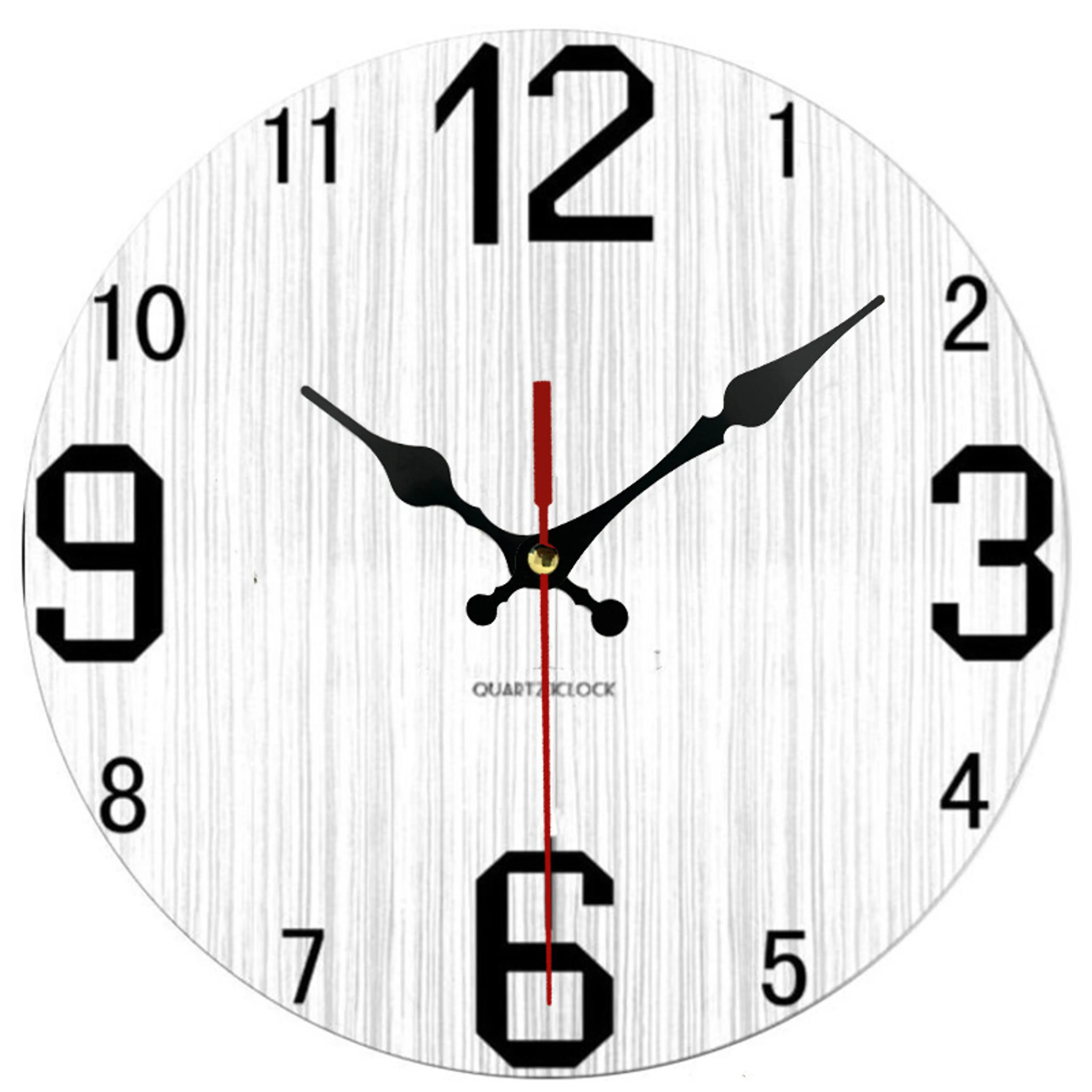 Wooden 30cm Home Decor Wall Clock