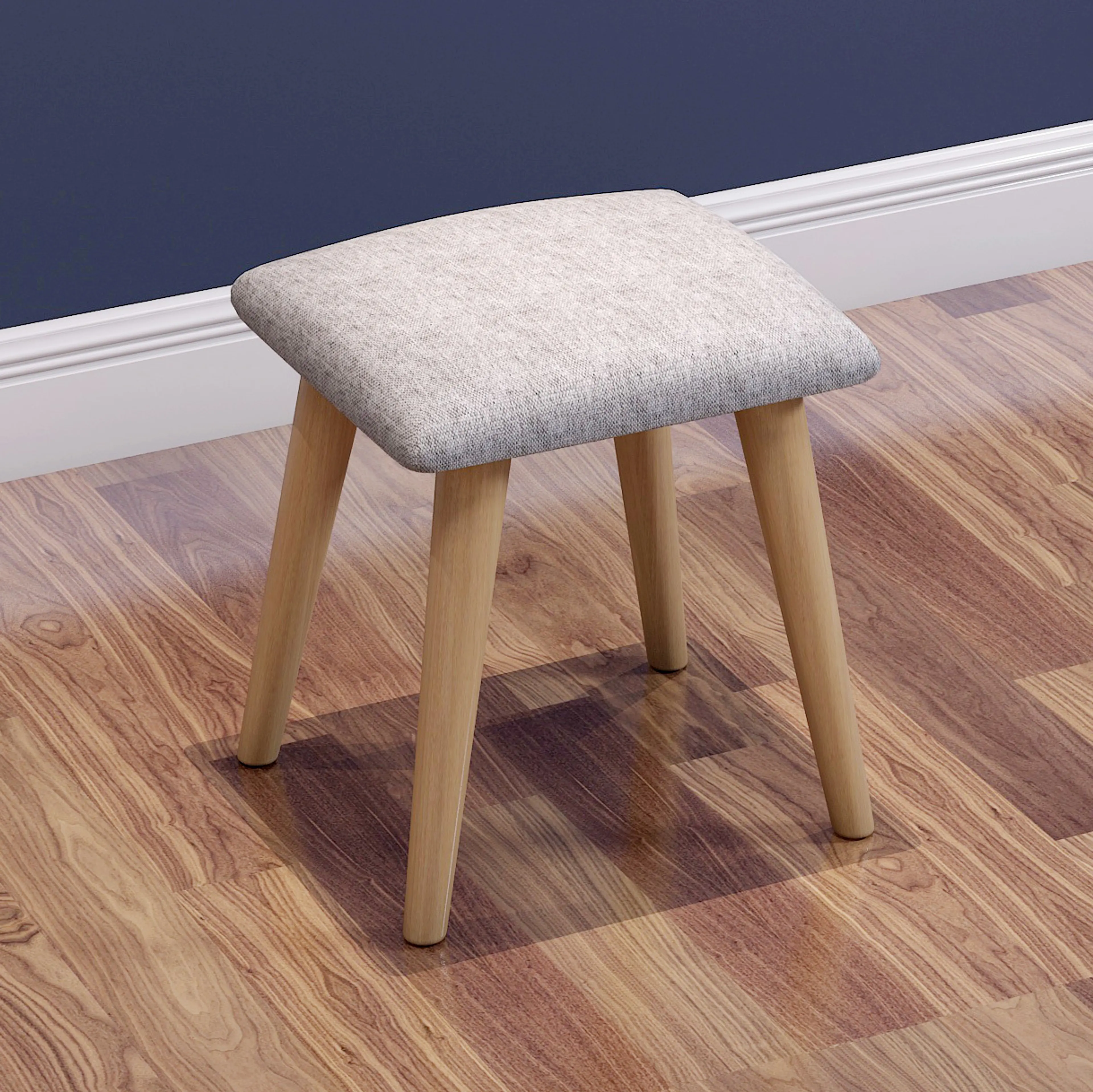 Arcadia Upholstered Padded Dressing Stool 