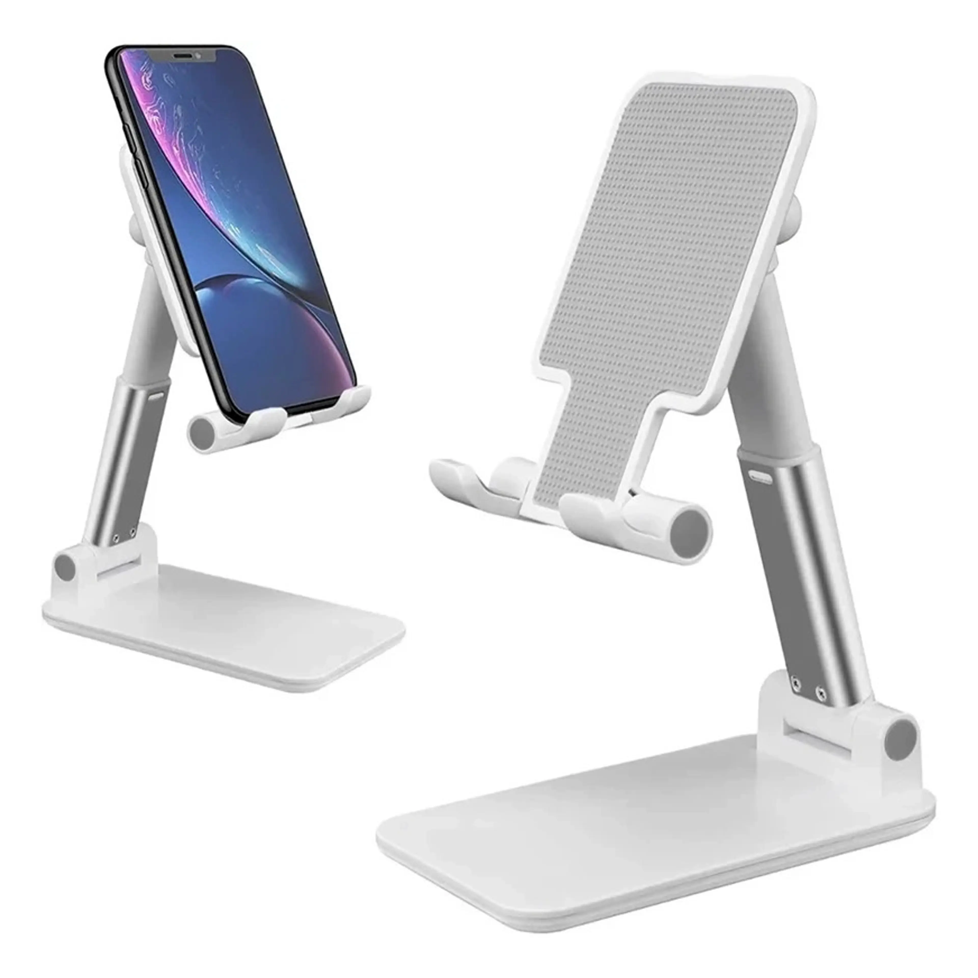 Adjustable Portable Foldable Mobile Tablet Phone iPad Stand Holder (White)