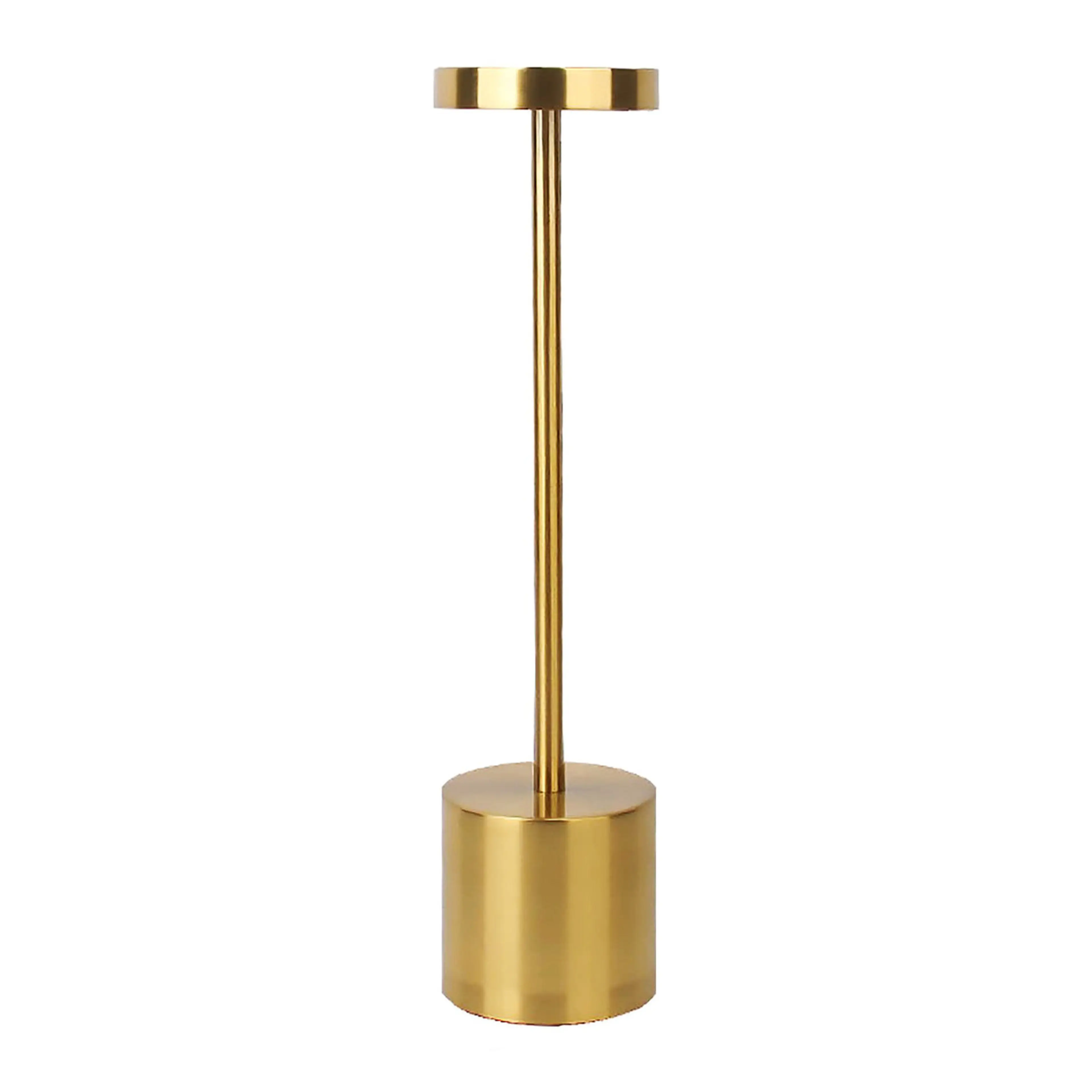 Luxury Designer LED Metal Tall Table Lamp Cordless Touch Sensor Night Light (Gold)