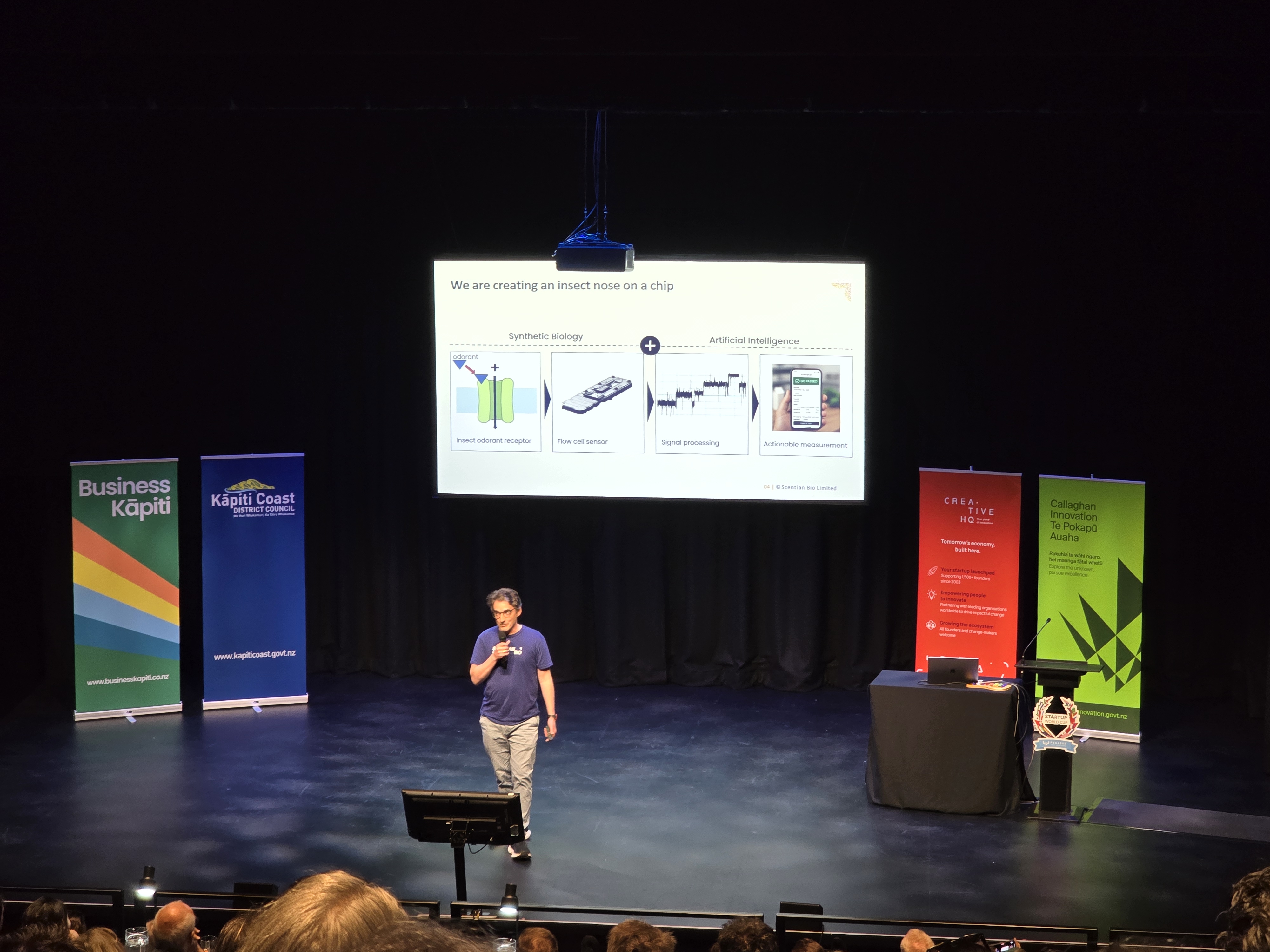 Scentian Bio presenting at Startup World Cup NZ Regional