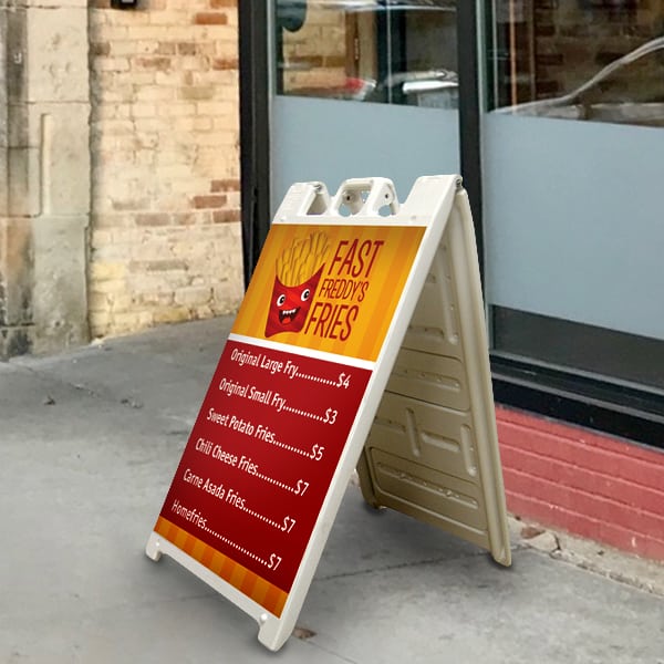 A-Frame Plastic Sign detail 4