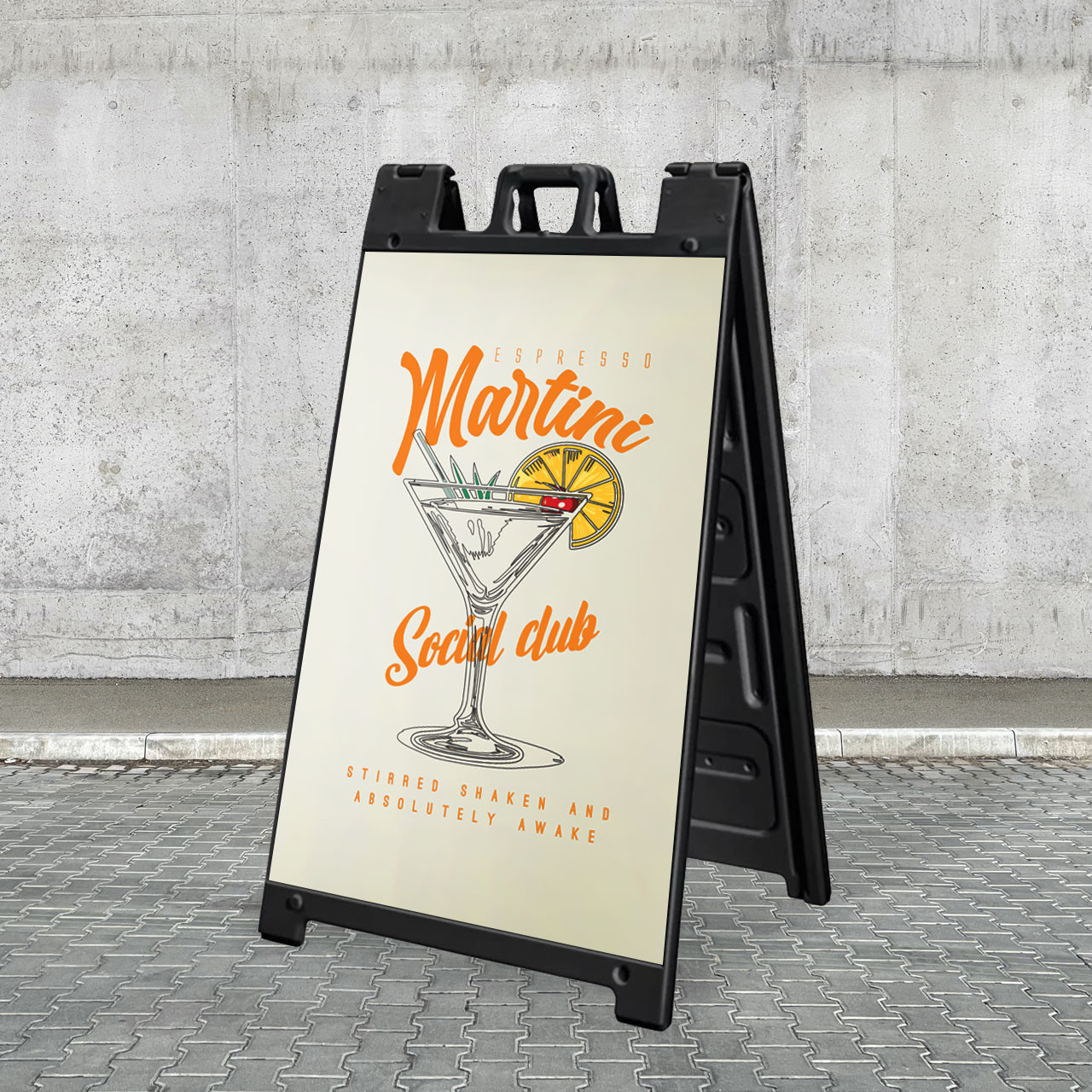 A-Frame Plastic Sign detail 3