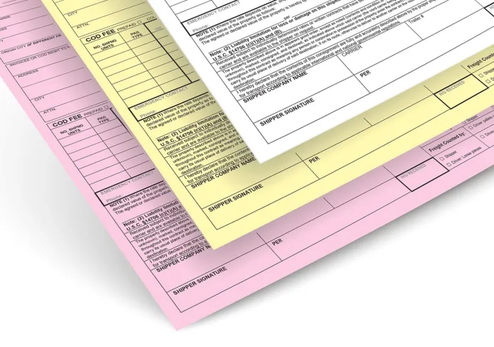 NCR Forms (2 or 3 Part) detail 4