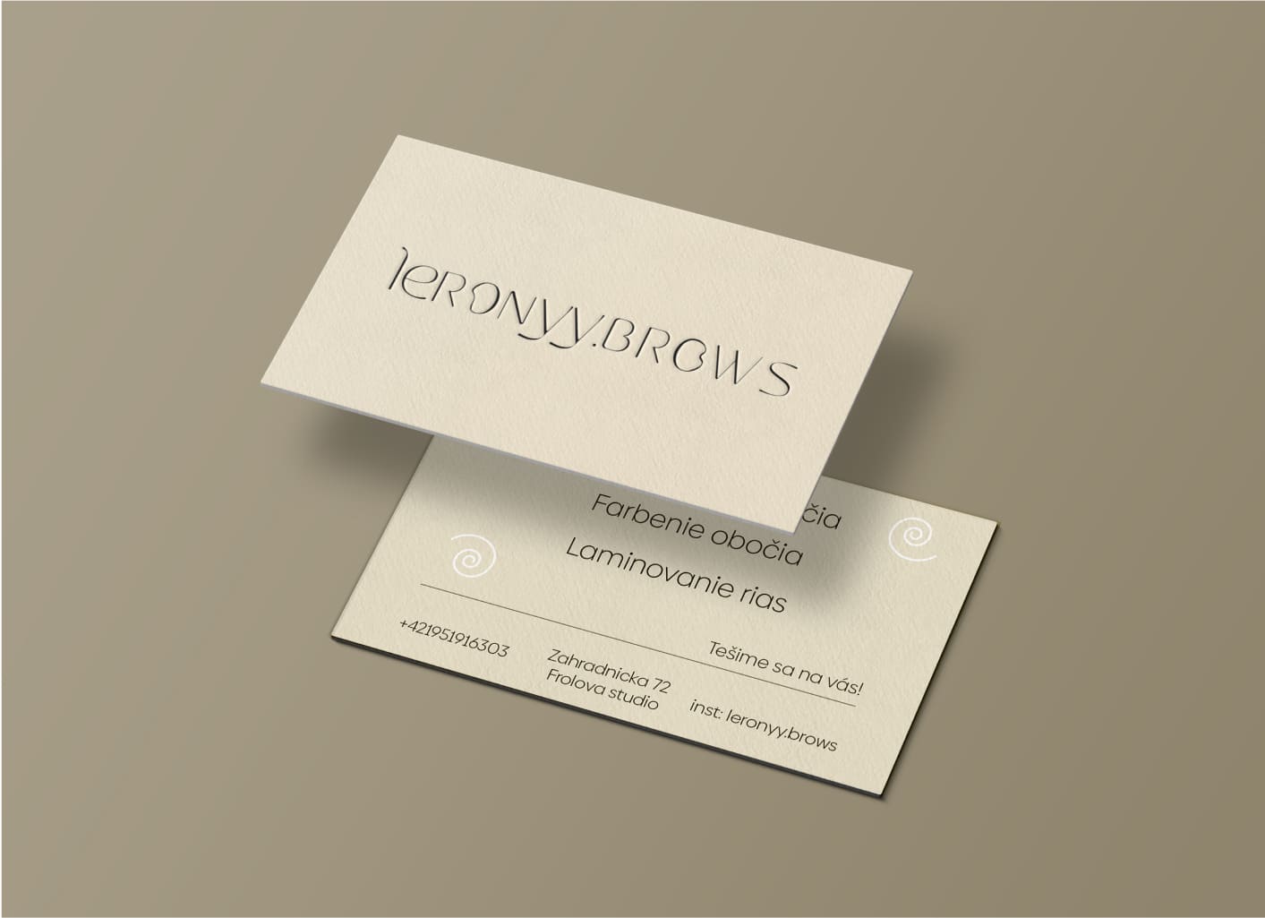 Business Cards Pearl Paper detail 4