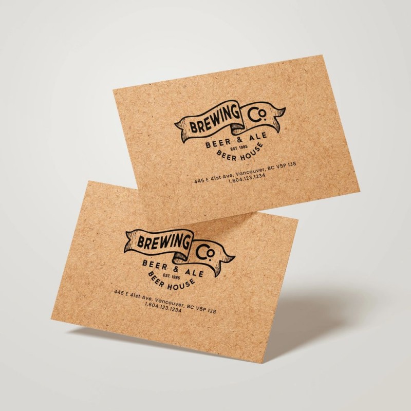 Business Cards Kraft Paper detail 4