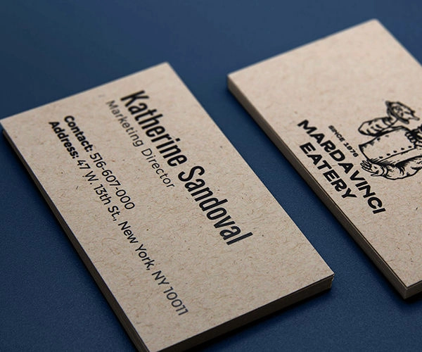 Business Cards Kraft Paper detail 3