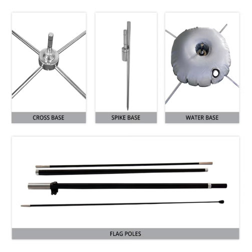 Flag Pre-Printed We are Open Feather  detail 3